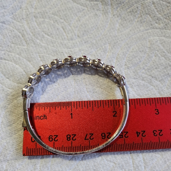 Ruby Bangle in Silver Setting - Picture 8 of 8